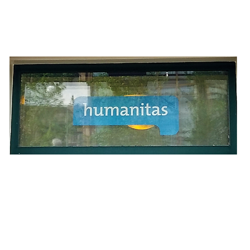 Humanitas Logo - A3 transparante raamstickers